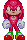 a gif of a Knuckles sprite rotating the direction he's facing